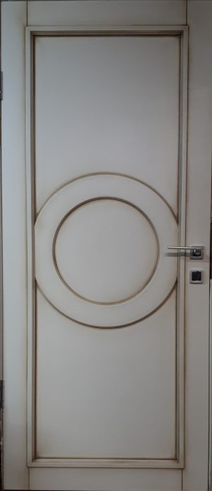 Межкомнатная дверь в профиле массив (эмаль с патиной) Белореченск